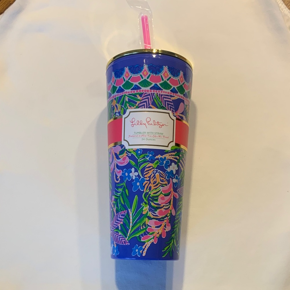Lilly Pulitzer Multicolor Floral Tumbler